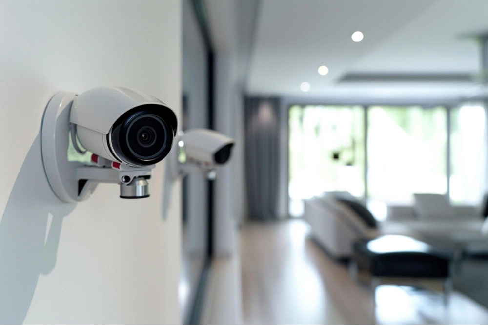 Indoor residential security camera system installed for home protection by American Security Force